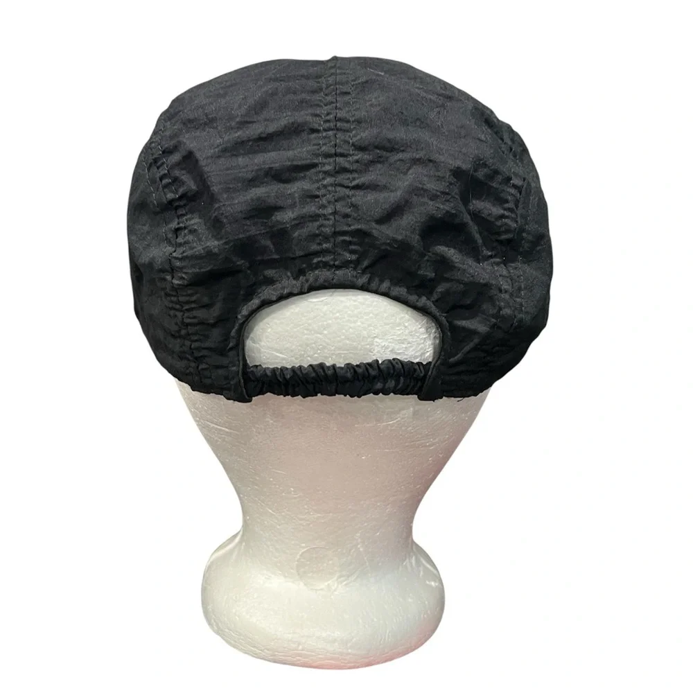 Vintage Bugle Boy Black Nylon Hat Cap 80s 90s Neon Pink - Picture 4 of 9